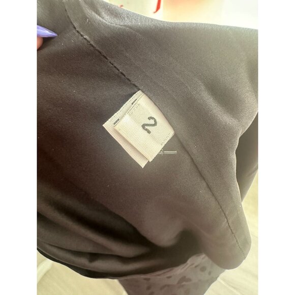 LOEFFLER RANDALL Black Silk Draped Neck Dress Size 2 - Picture 8 of 8